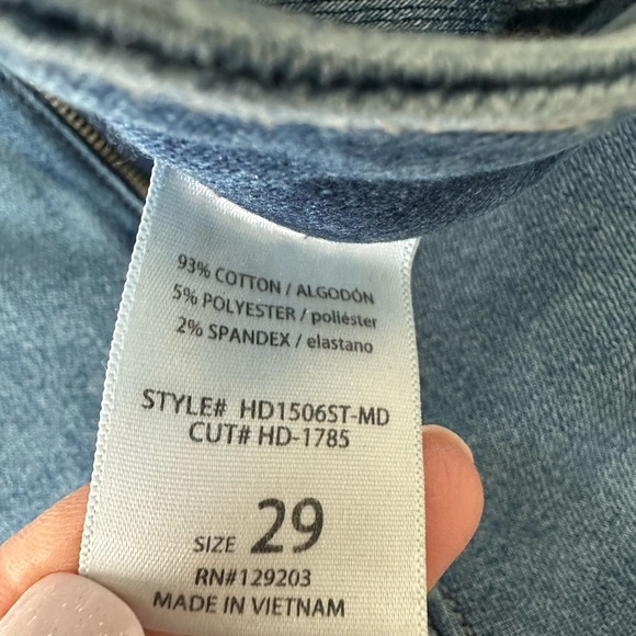 Classic Blue Wide Leg Jeans - Women's Flare & Wide Leg - Picture 5 of 6